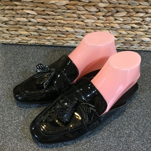 Nine West Black Patent “Static” Slip On Loafers - Picture 5 of 14
